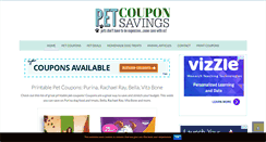 Desktop Screenshot of petcouponsavings.com